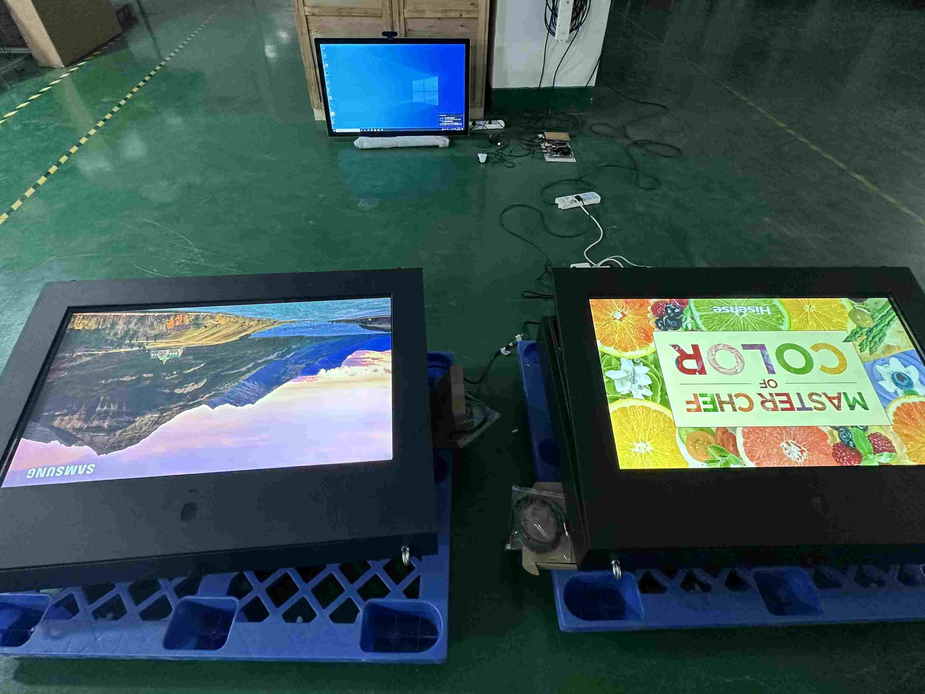 Utendørs 43 vegg montert 2500nits kiosk 4K Monitor